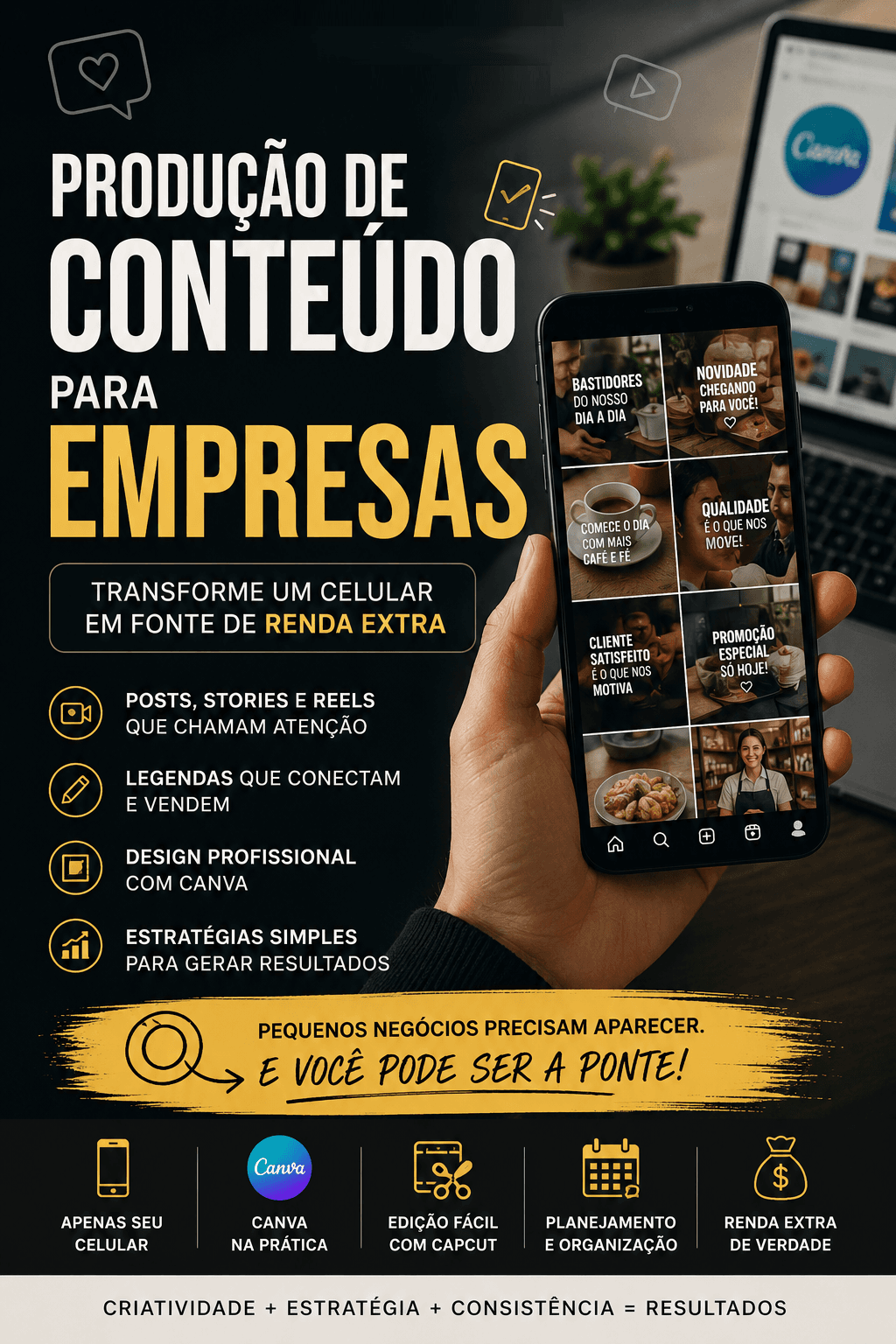 Capa do guia Produção de Conteúdo para Empresas