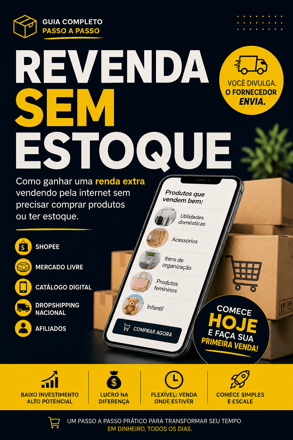Capa do guia Revenda Sem Estoque para renda extra